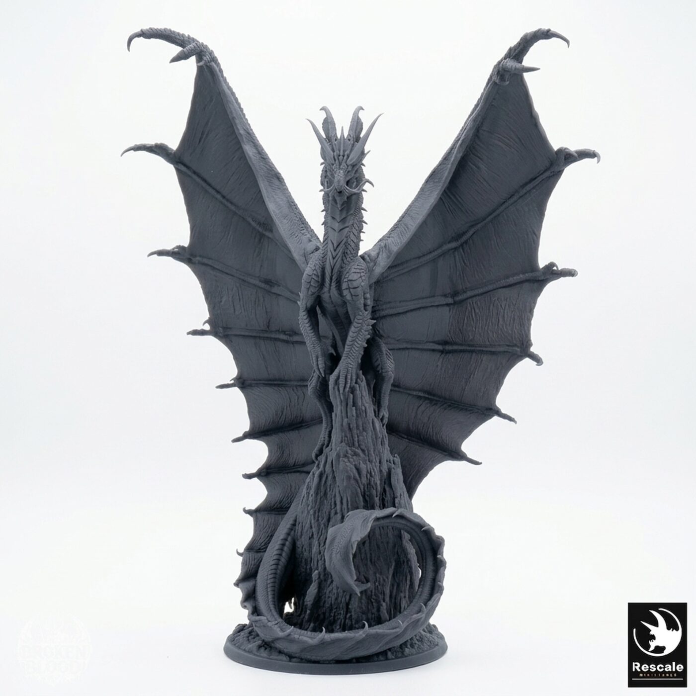 Golddragonlegendary Prestige - Gray Resin 3D Printed Miniature