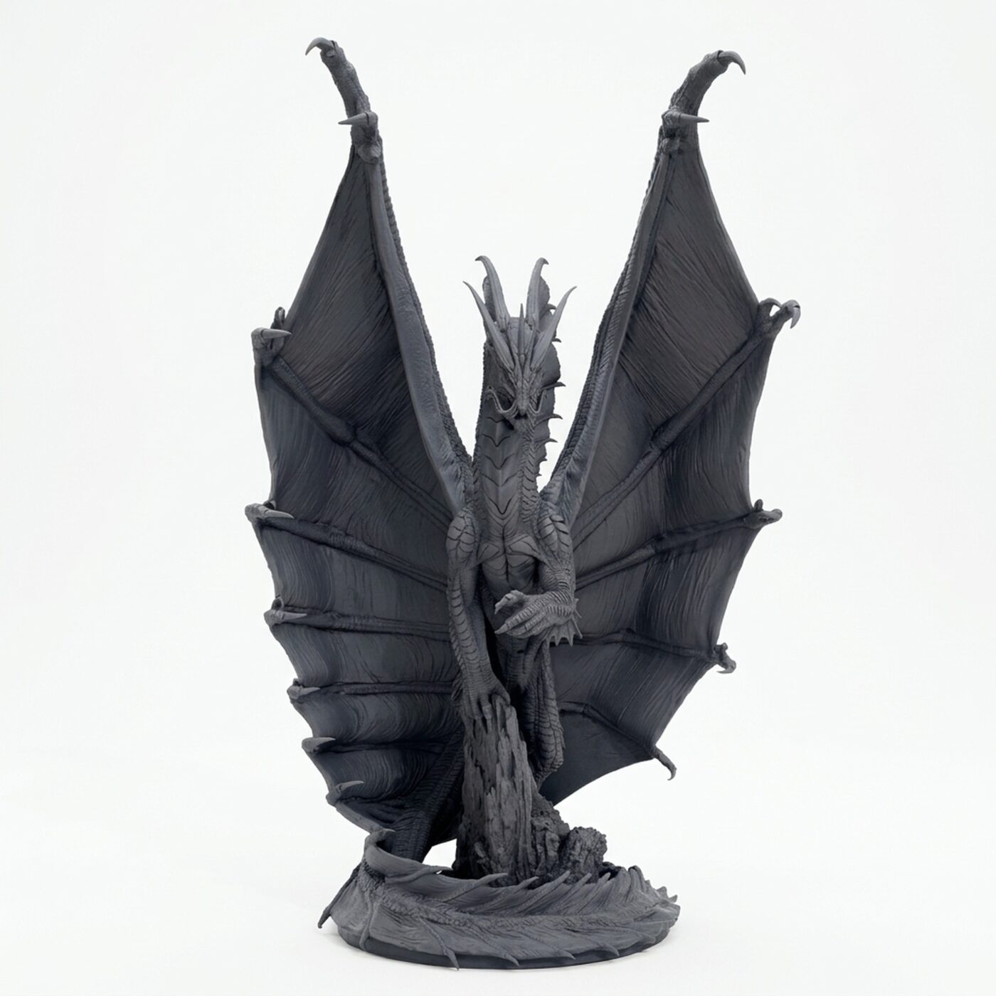 Golddragonlegendary Talk - Gray Resin 3D Printed Miniature