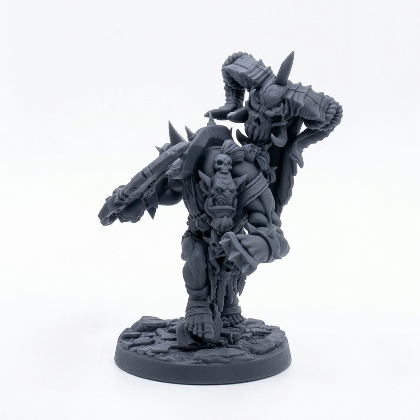 Grakha Uzkor B - Gray Resin 3D Printed Miniature