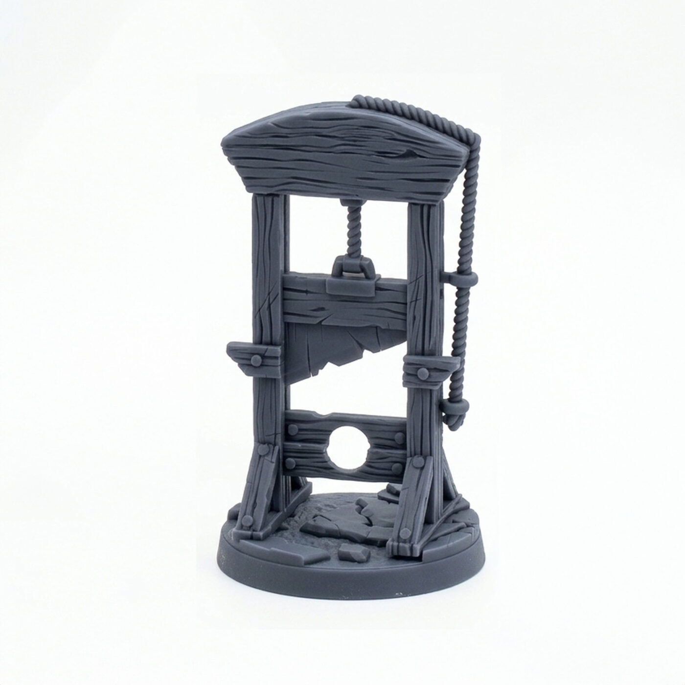 Guillotine - Gray Resin 3D Printed Miniature