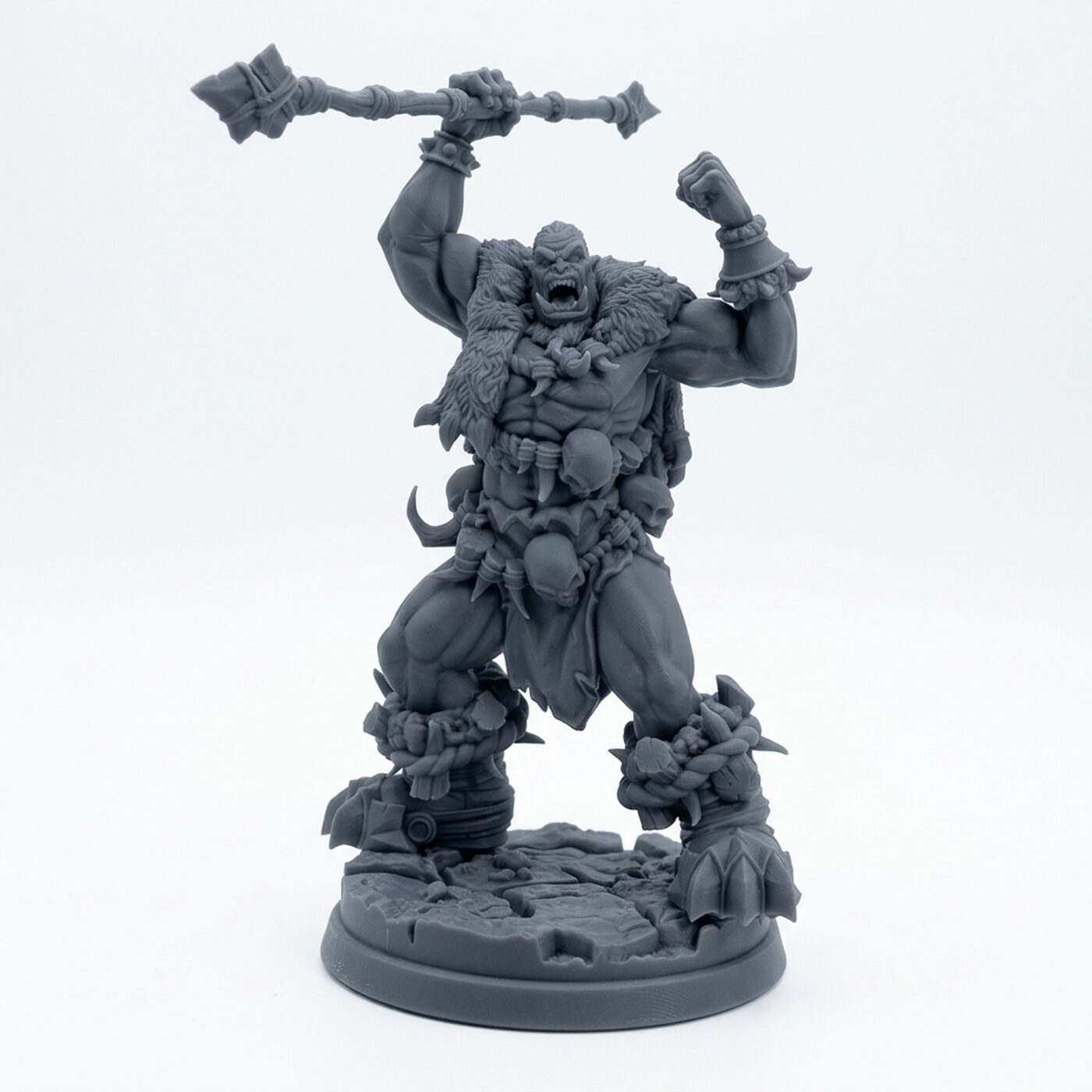 Gul Ranger Orc A - Gray Resin 3D Printed Miniature