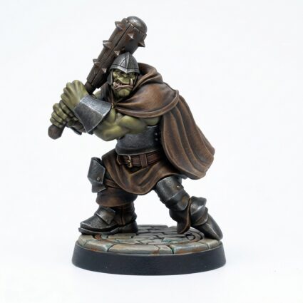 Guthrall Halforc Brute - Painted 3D Printed Miniature