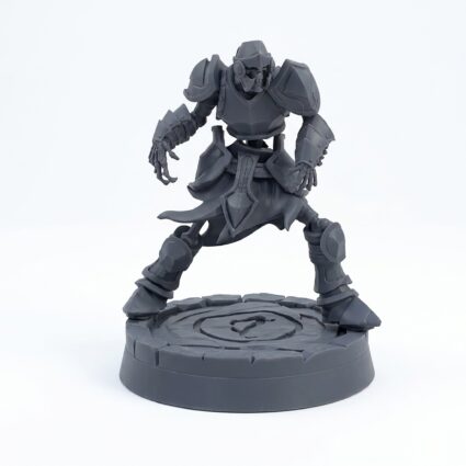 Hand To Hand Combat Skeleton - Gray Resin 3D Printed Miniature
