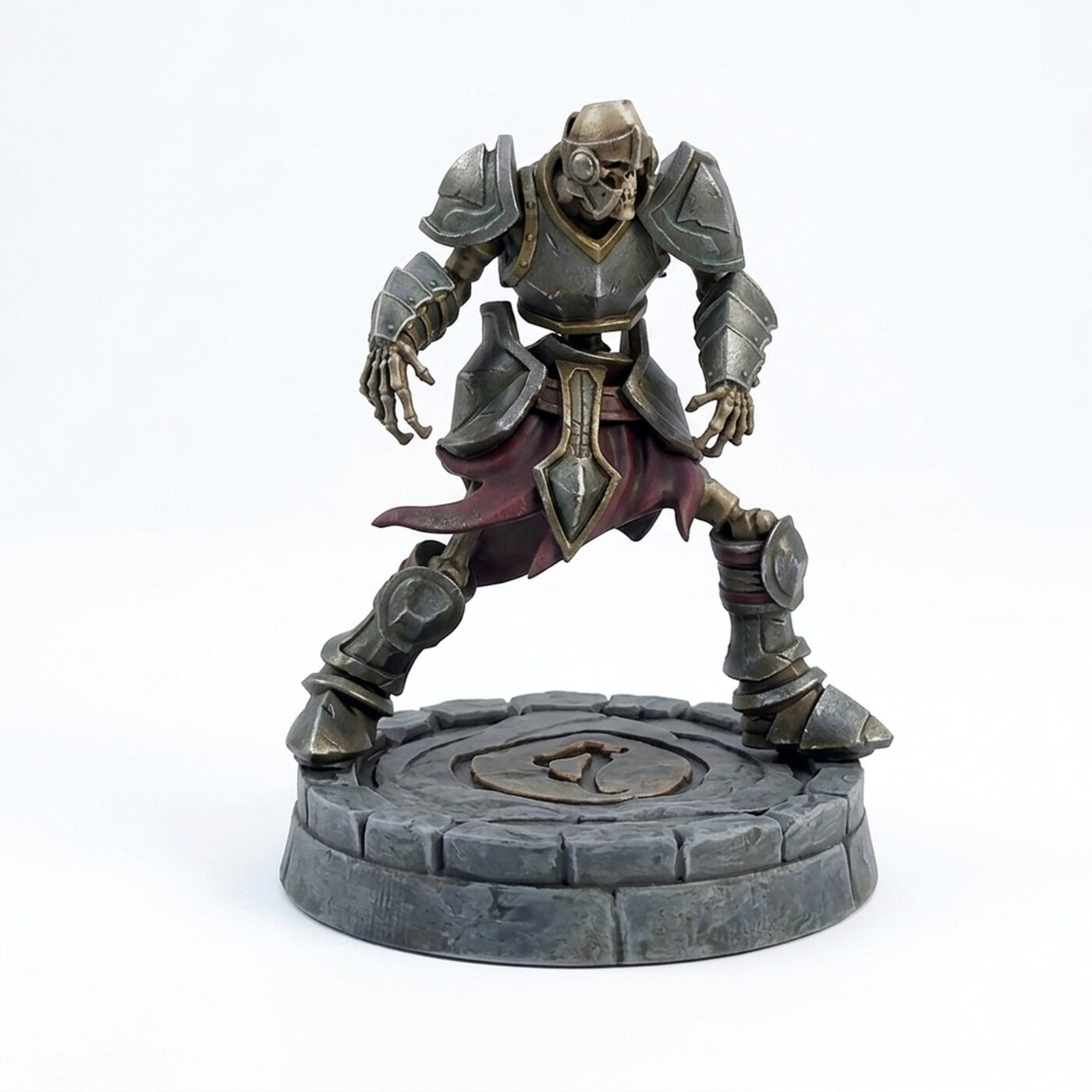Hand To Hand Combat Skeleton - Painted 3D Printed Miniature