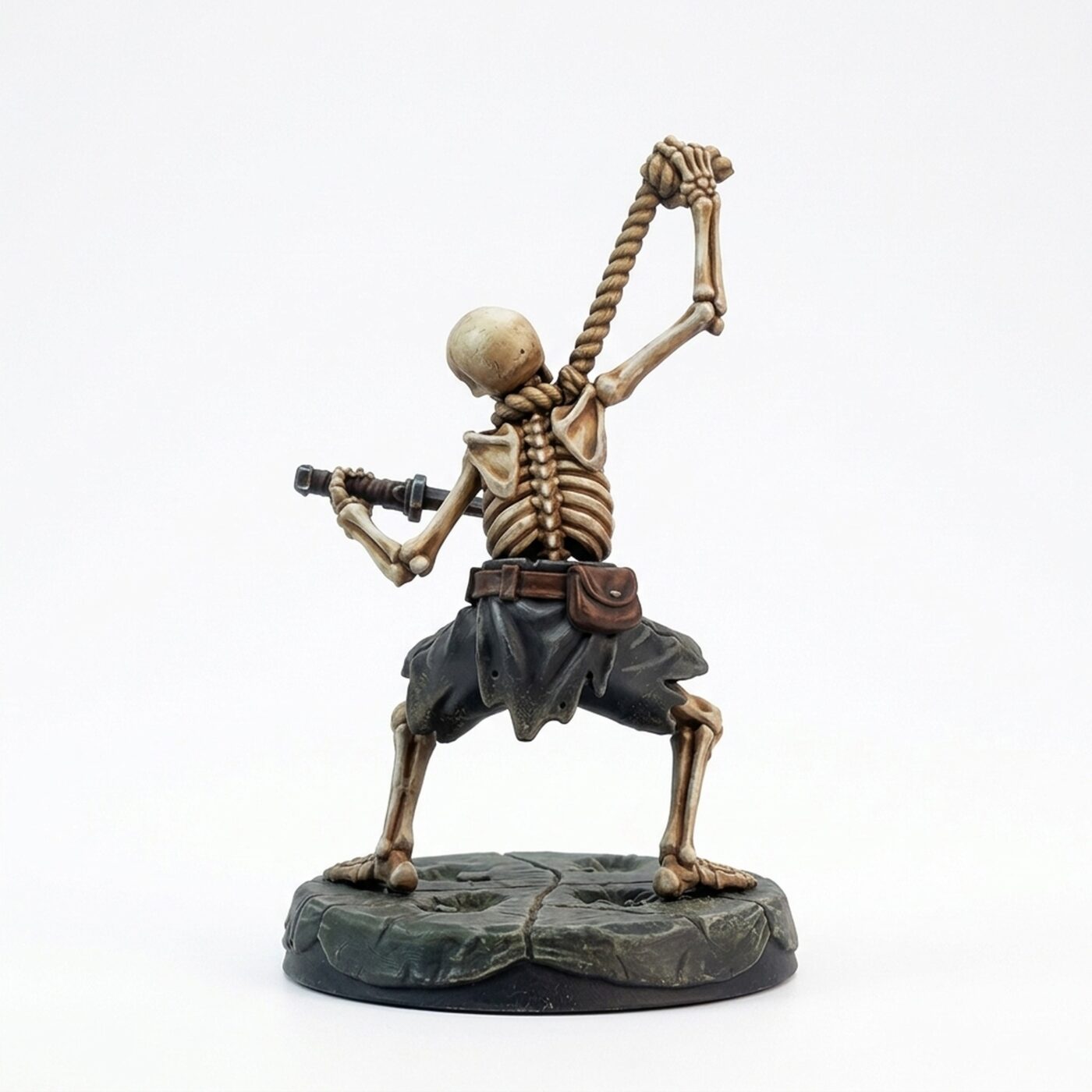 Hangedman Skeleton - Painted 3D Printed Miniature