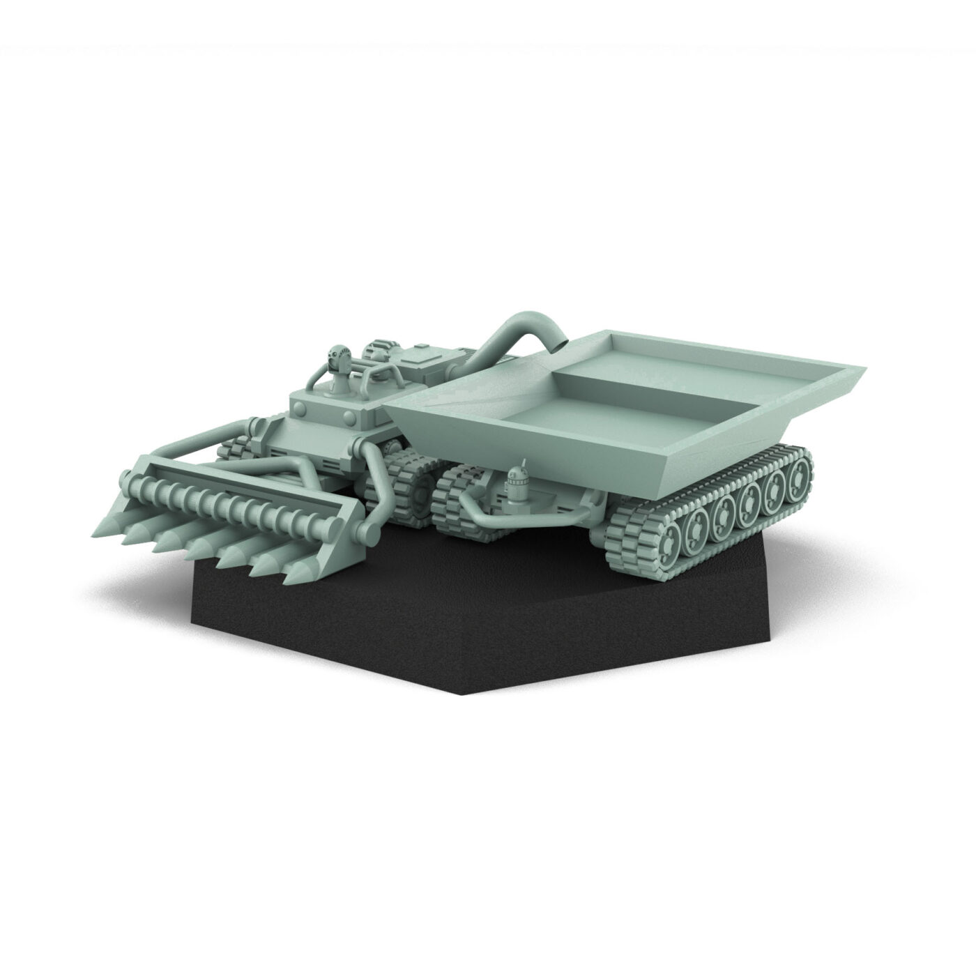 Harvester A - Industrial Mech Miniature by USe Mechs 3D Printed Mech Miniature