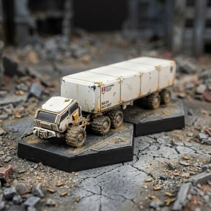 USe Mechs - HD Truck 5th wheel Trailer Painted Mech Miniature