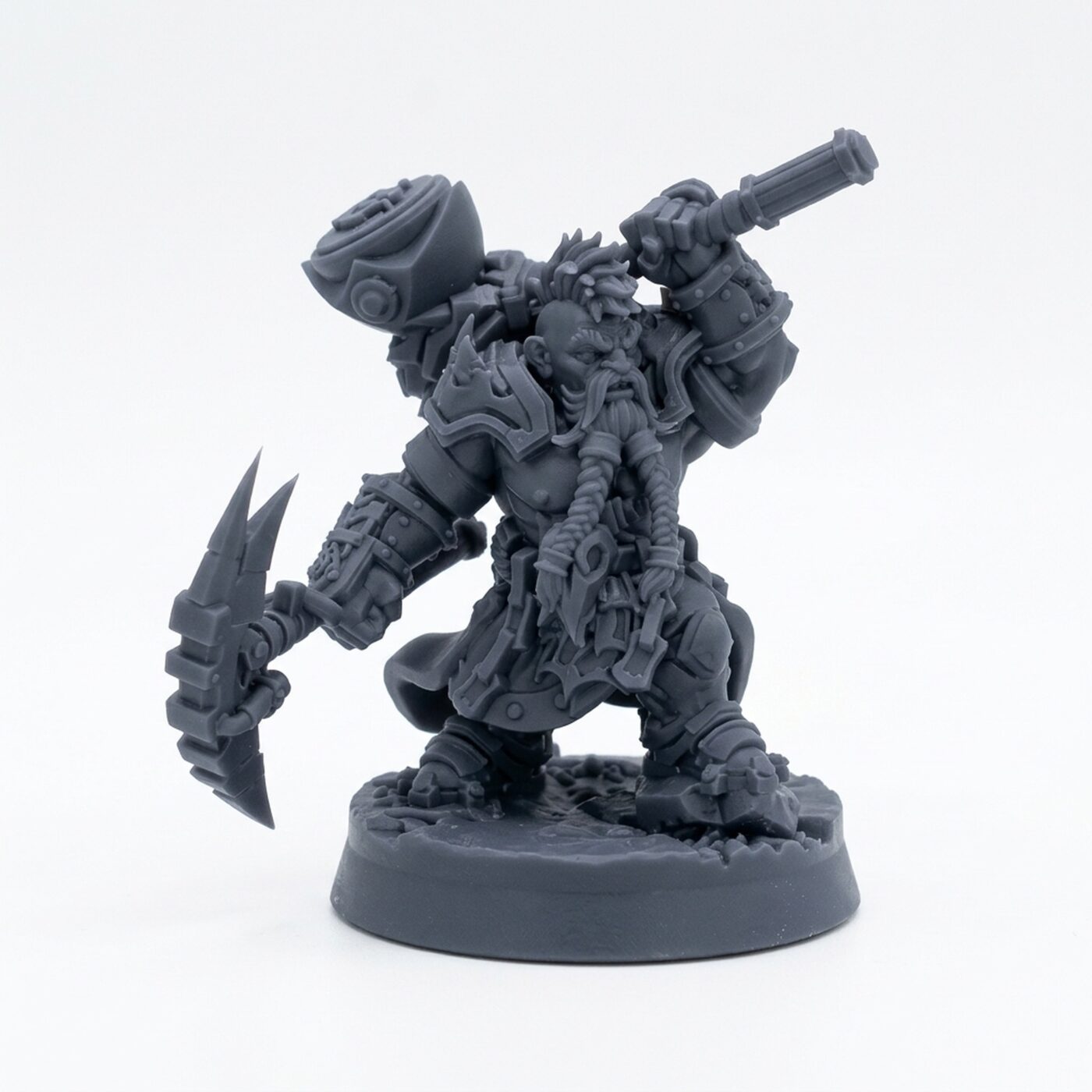 Heat Maulers A - Gray Resin 3D Printed Miniature