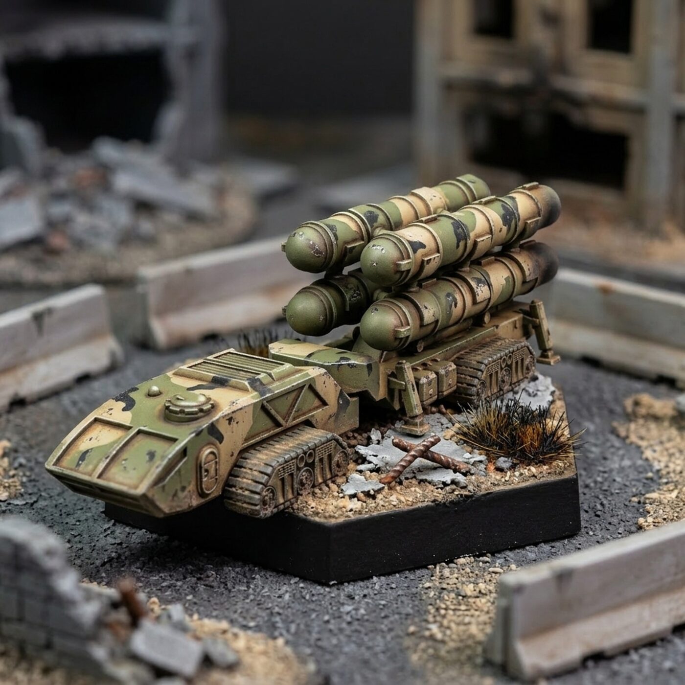 Heavy Thunderbolt 15 Launcher (Stowed) by USe Mechs Painted Mech Miniature