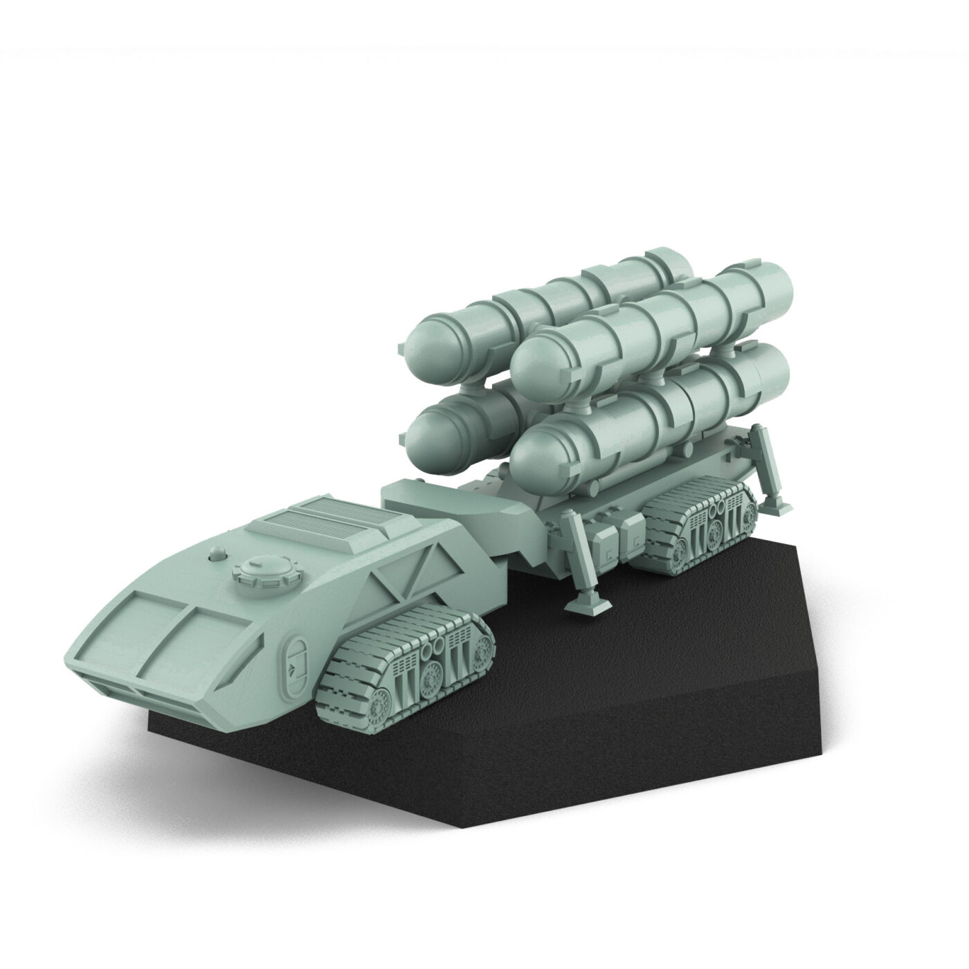 Heavy Thunderbolt 15 Launcher (Stowed) by USe Mechs 3D Printed Mech Miniature