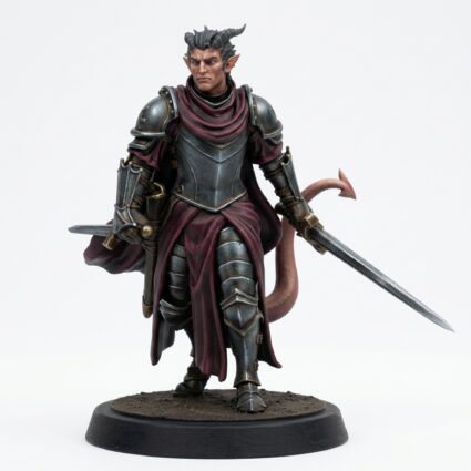 Hellswake Knight A - Painted 3D Printed Miniature