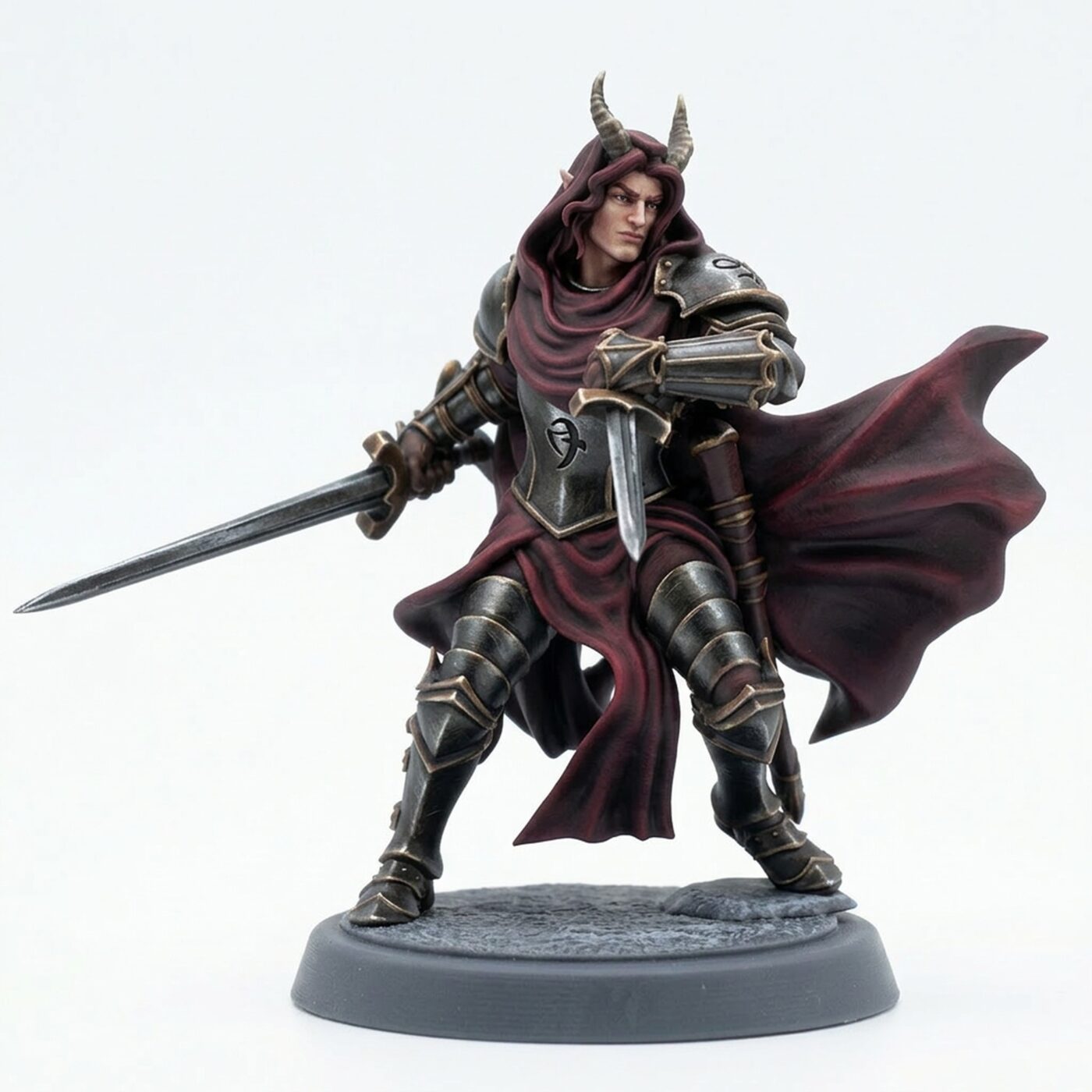 Hellswake Knight B - Painted 3D Printed Miniature