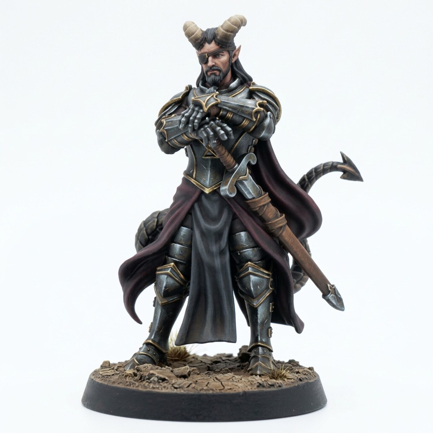 Hellswake Knight C - Painted 3D Printed Miniature