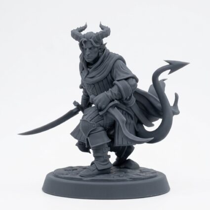 Hellswake Wayfarer A - Gray Resin 3D Printed Miniature