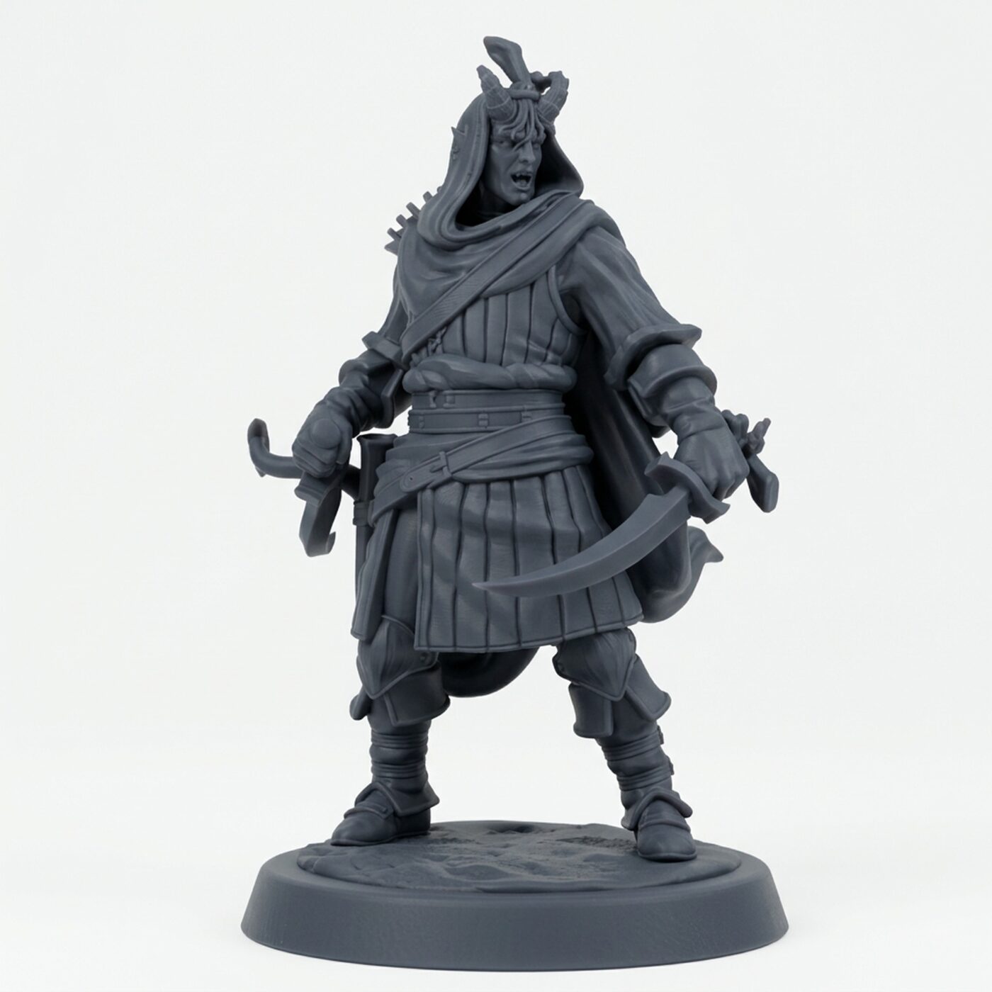 Hellswake Wayfarer B - Gray Resin 3D Printed Miniature