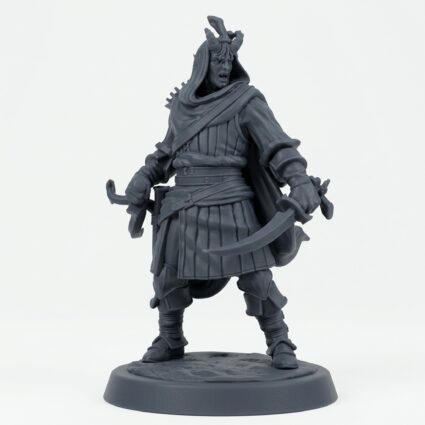 Hellswake Wayfarer B - Gray Resin 3D Printed Miniature