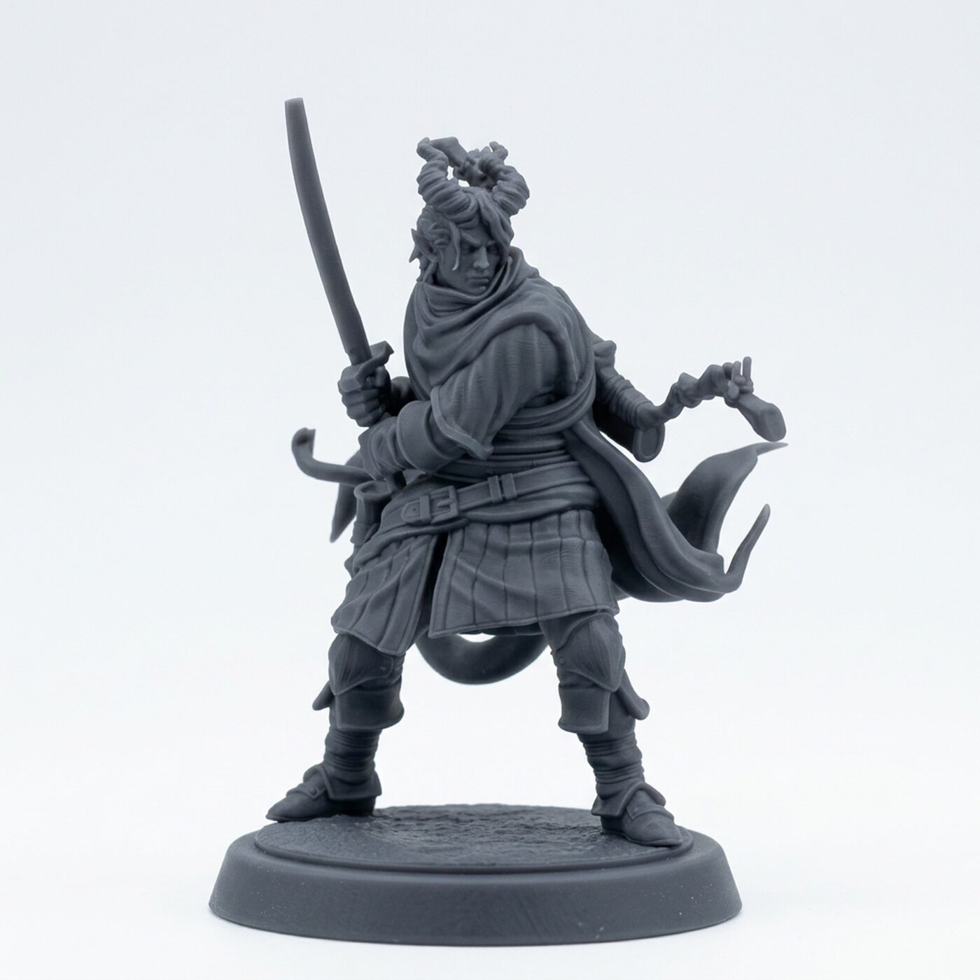 Hellswake Wayfarer C - Gray Resin 3D Printed Miniature
