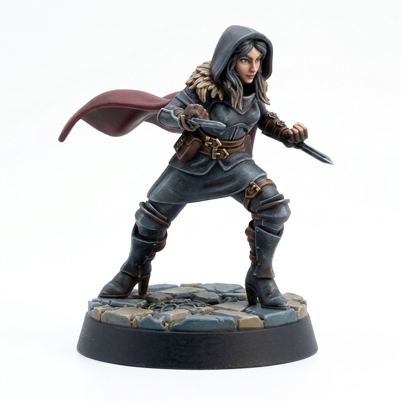 Hidden Daggers Rogue - Painted 3D Printed Miniature
