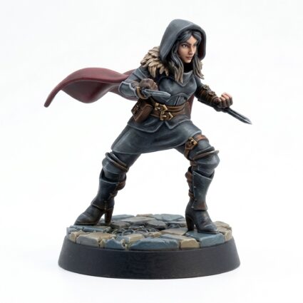 Hidden Daggers Rogue - Painted 3D Printed Miniature