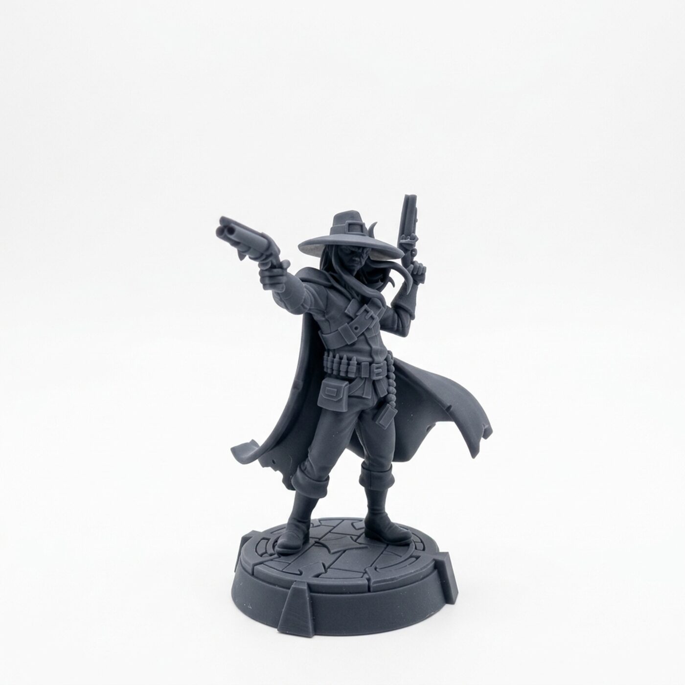 Hideyki Cushing - Gray Resin 3D Printed Miniature