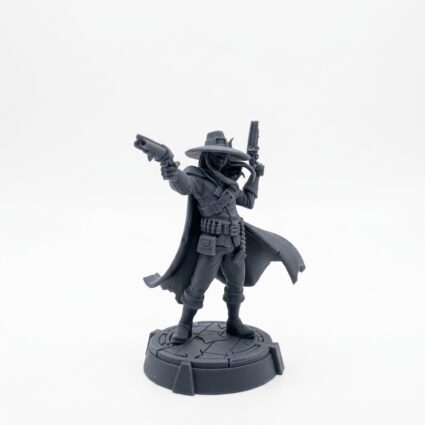 Hideyki Cushing - Gray Resin 3D Printed Miniature
