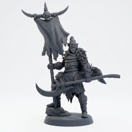 Hobgoblin Bannerman - Gray Resin 3D Printed Miniature