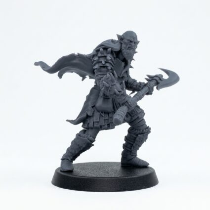 Hobgoblin Spinecleaver C - Gray Resin 3D Printed Miniature