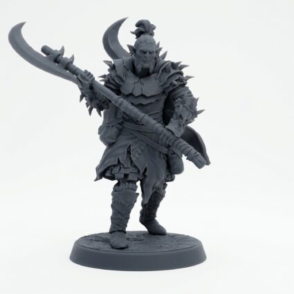 Hobgoblin Spinecleaver D - Gray Resin 3D Printed Miniature