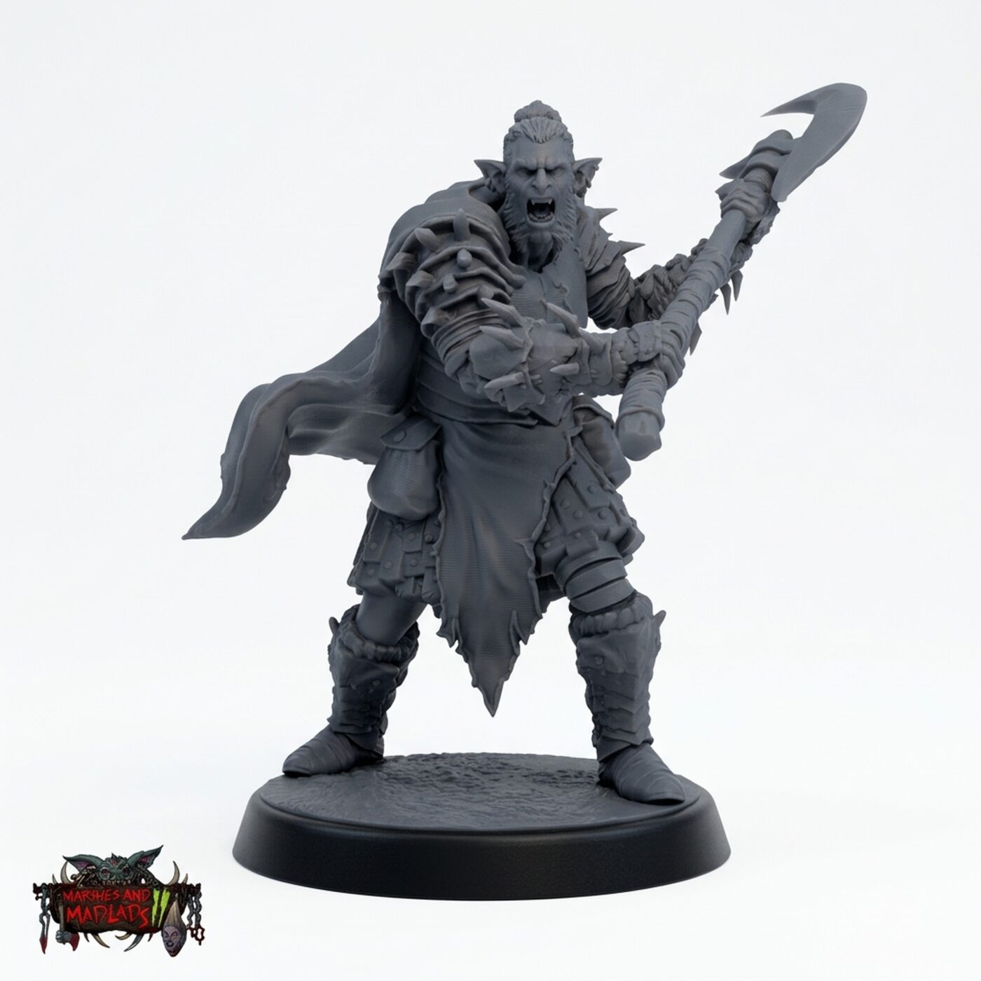 Hobgoblin Spinecleaver E - Gray Resin 3D Printed Miniature