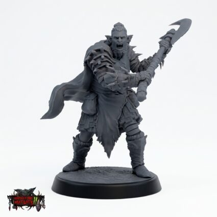 Hobgoblin Spinecleaver E - Gray Resin 3D Printed Miniature