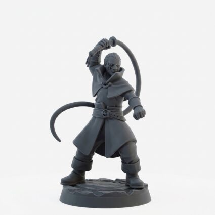 Houndmaster - Gray Resin 3D Printed Miniature