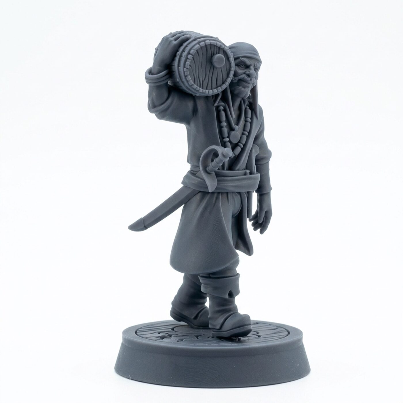 Human Crew Member - Gray Resin 3D Printed Miniature
