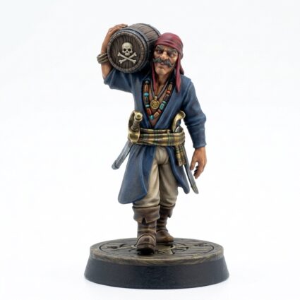 Human Crew Member - Painted 3D Printed Miniature