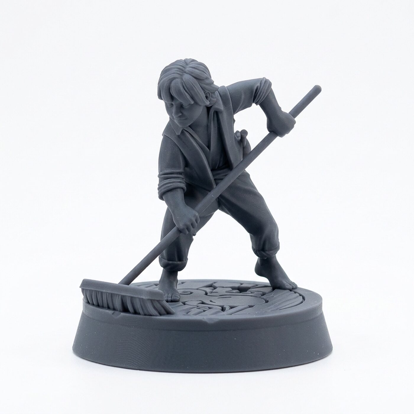 Human Kid Crew Member - Gray Resin 3D Printed Miniature