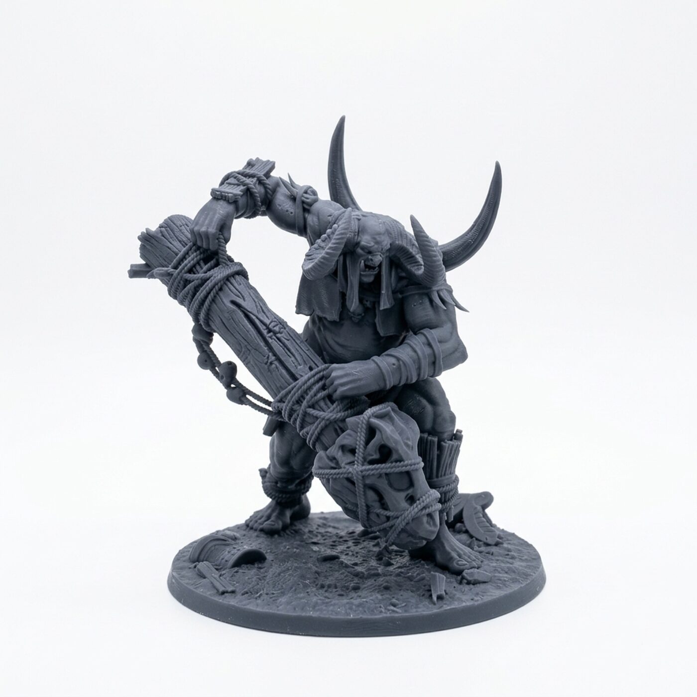 Hungry Crusher A - Gray Resin 3D Printed Miniature