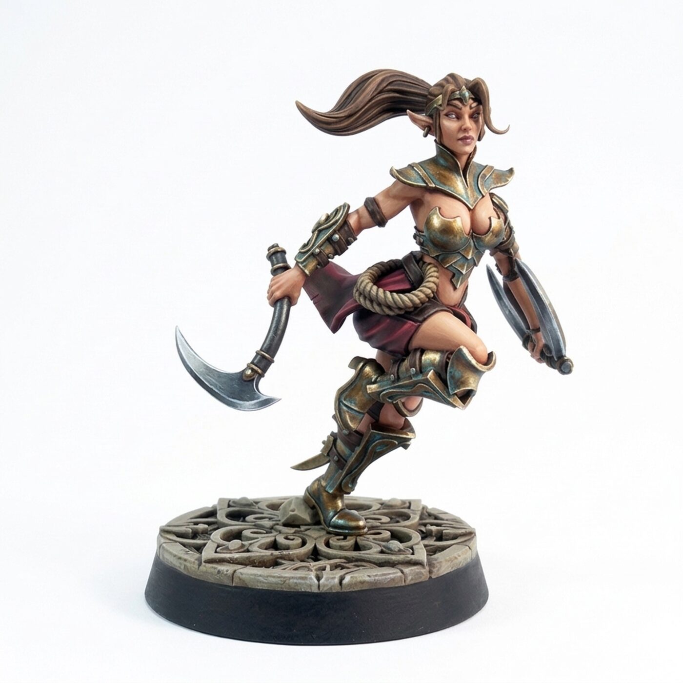 Hylta Qycine Turning - Painted 3D Printed Miniature