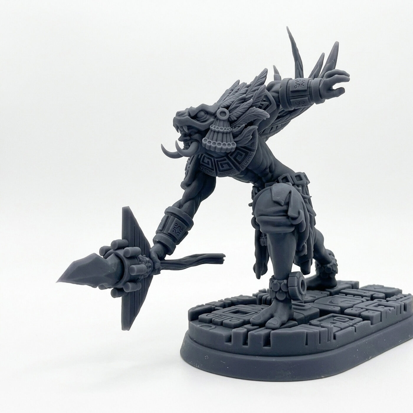 Ikalfollower B - Gray Resin 3D Printed Miniature