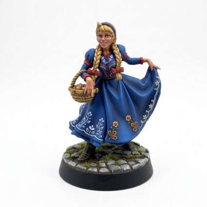 Iksten Collecting Flowers - Painted 3D Printed Miniature