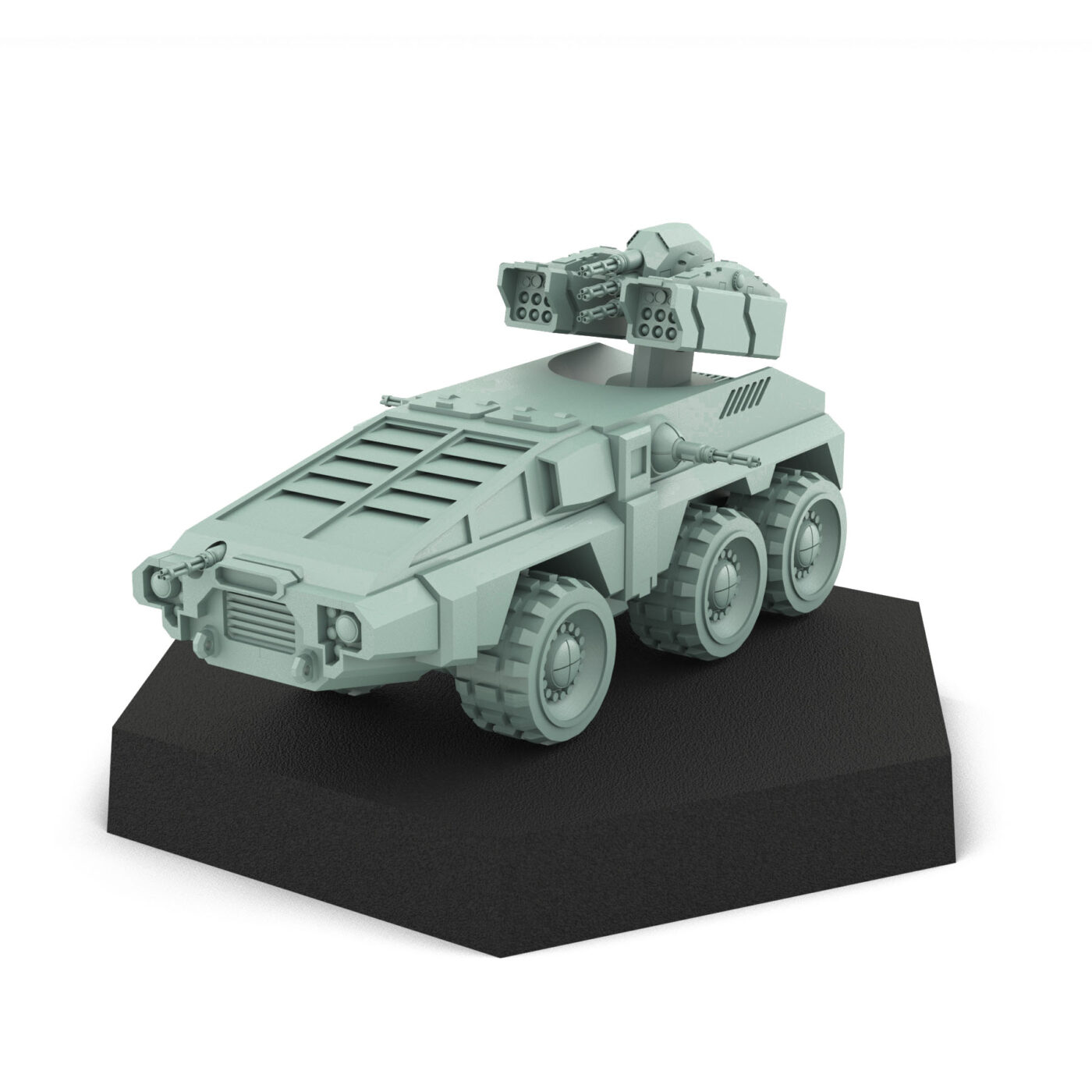 Interloper Urban Scout Tank BK - 3D Printed Miniature 3D Printed Mech Miniature