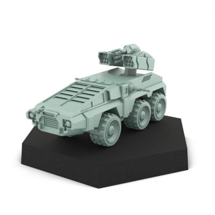 Interloper Urban Scout Tank BK - 3D Printed Miniature 3D Printed Mech Miniature