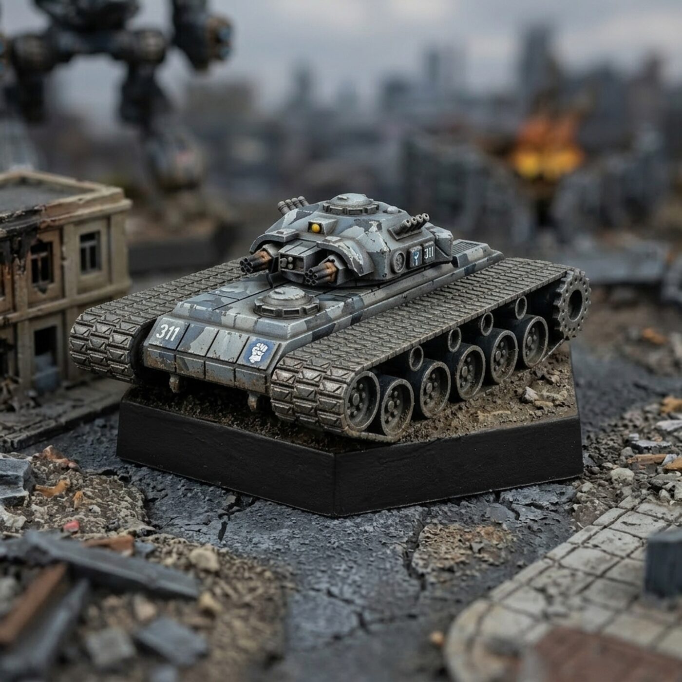 Iron Whip Prototype - Sci-Fi Tank Miniature Painted Mech Miniature