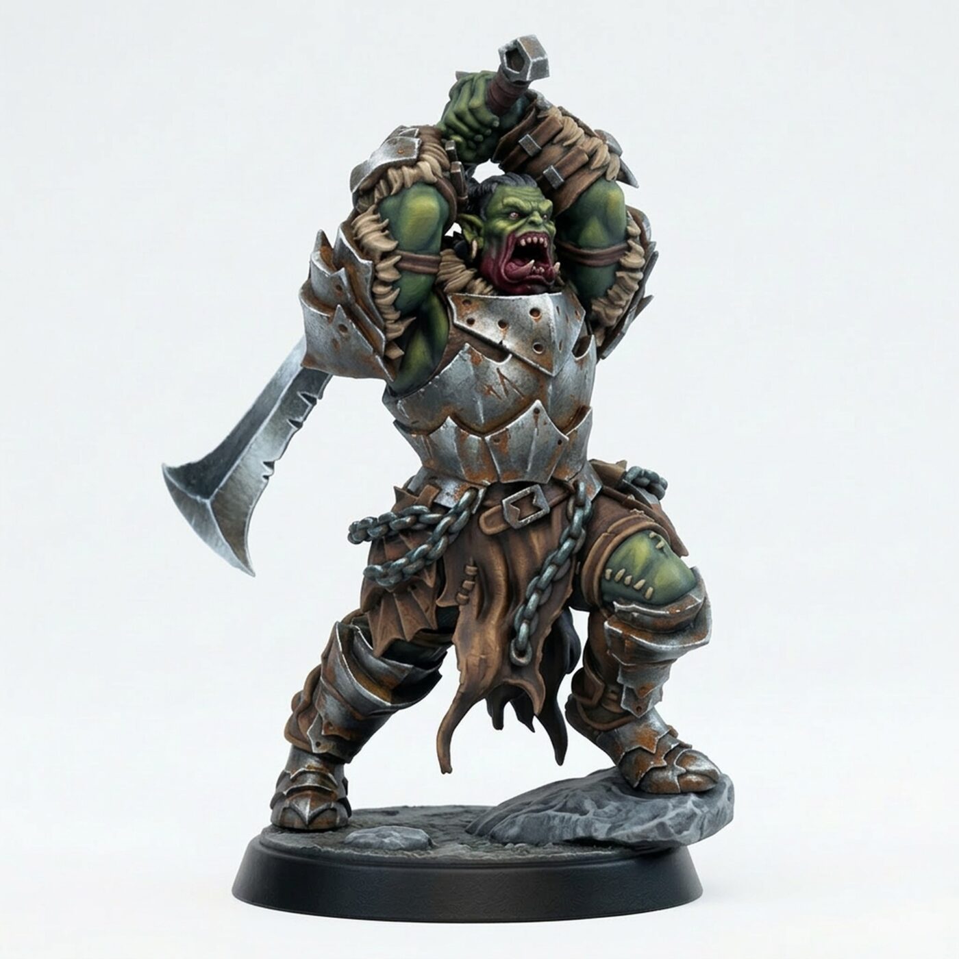 Ironcrag Orc E - Painted 3D Printed Miniature