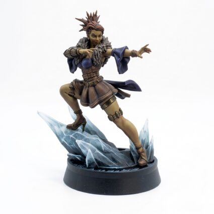 Isolde Ice Surfing - Painted 3D Printed Miniature