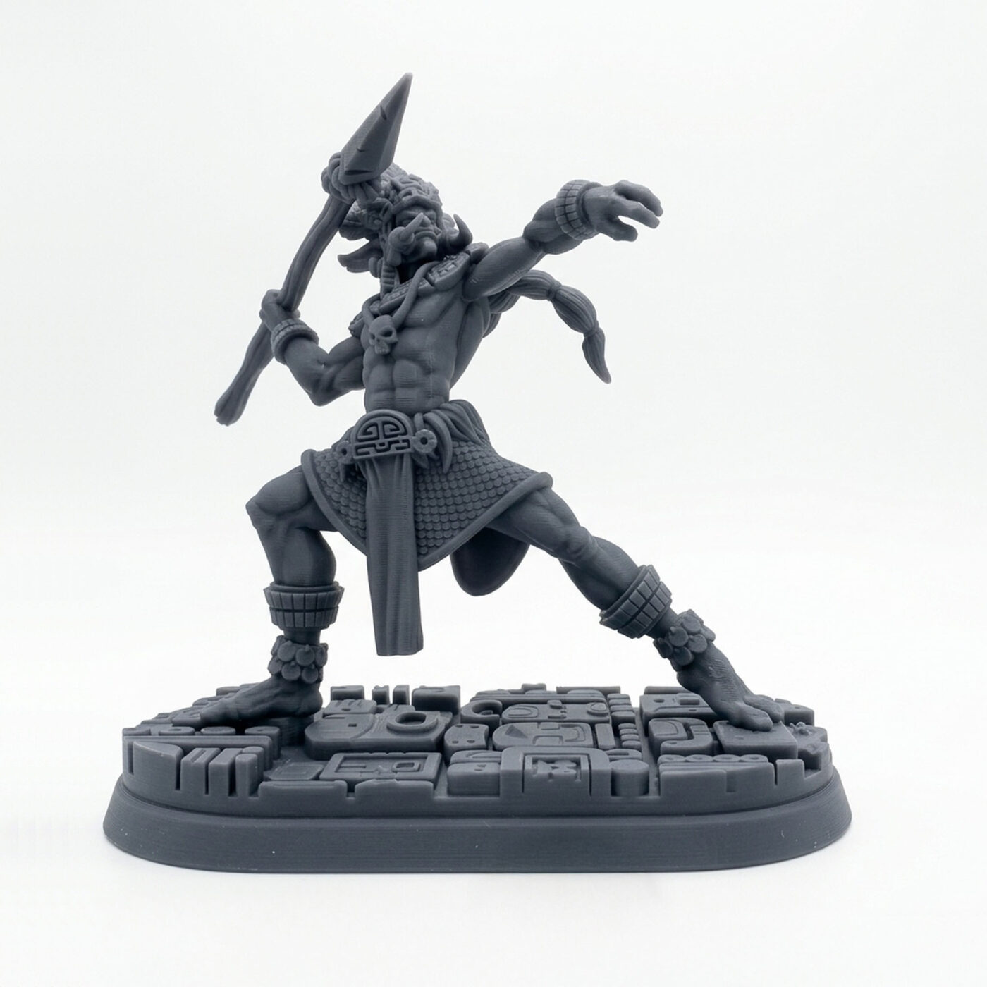 Izel Ranged Warrior A - Gray Resin 3D Printed Miniature