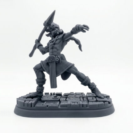 Izel Ranged Warrior A - Gray Resin 3D Printed Miniature