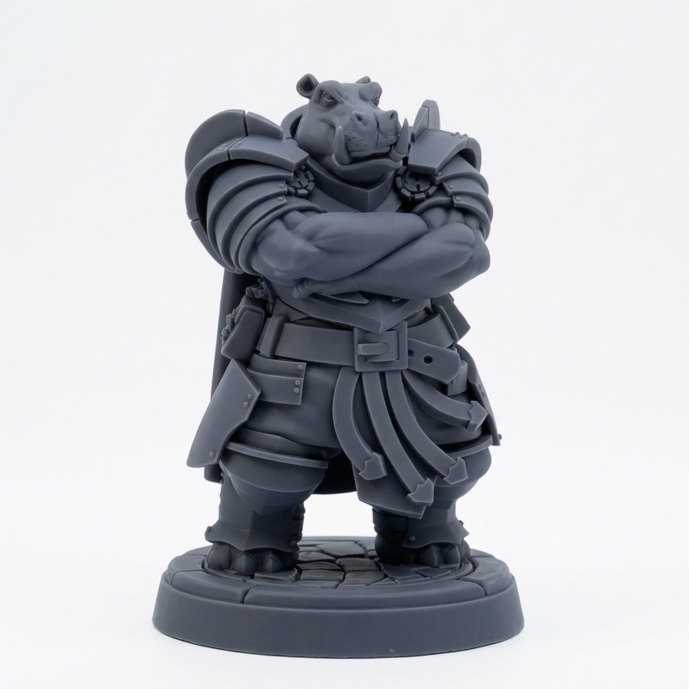Jace Bonebreaker - Gray Resin 3D Printed Miniature