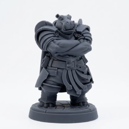 Jace Bonebreaker - Gray Resin 3D Printed Miniature