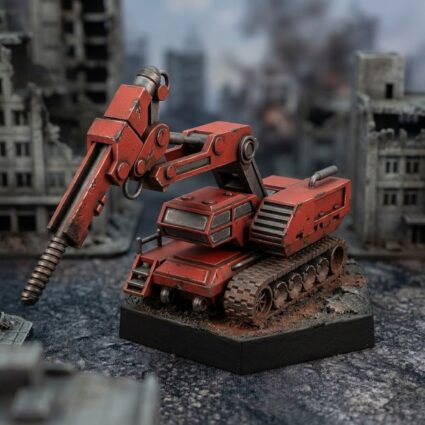 Jack Hammer Mech Miniature Painted Mech Miniature