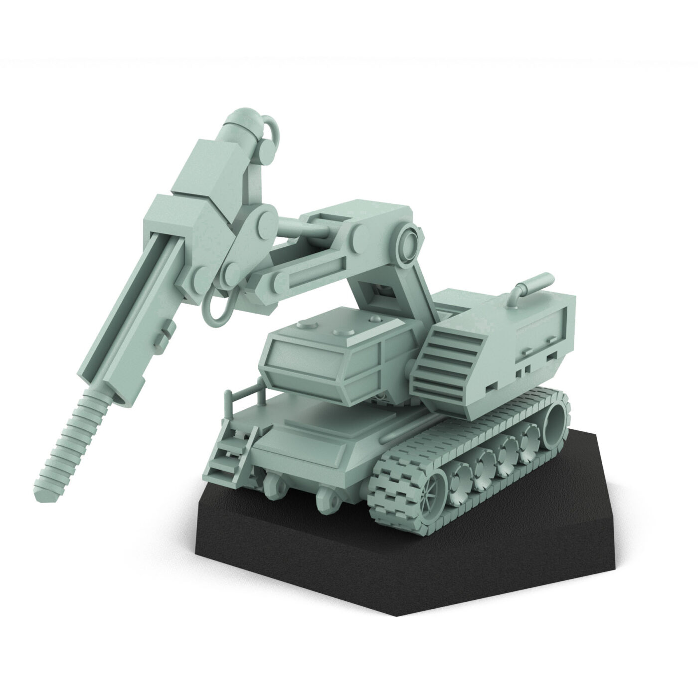 Jack Hammer Mech Miniature 3D Printed Mech Miniature