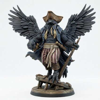 Jacked Sparrow - Painted 3D Printed Miniature